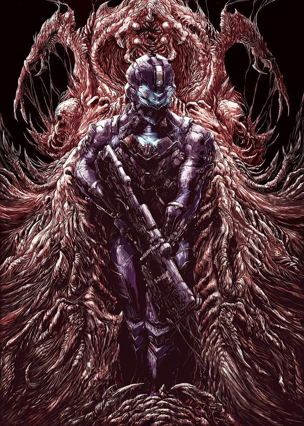 Isaac Clarke and the Necromorph