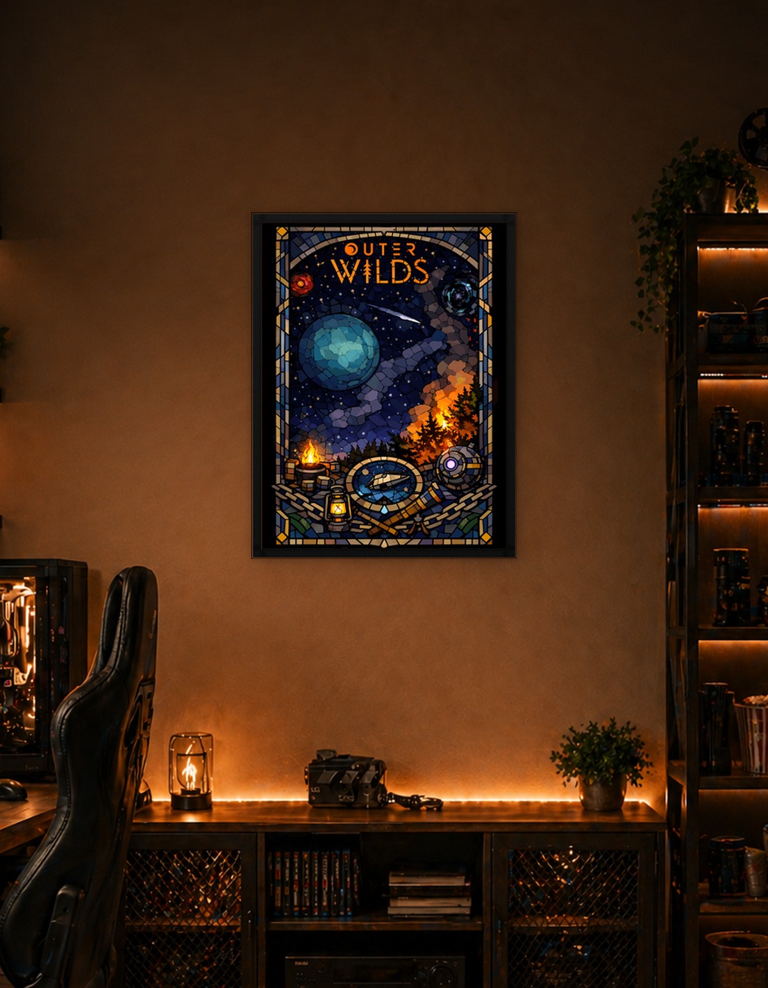 Outer Wilds Stained Glass Poster