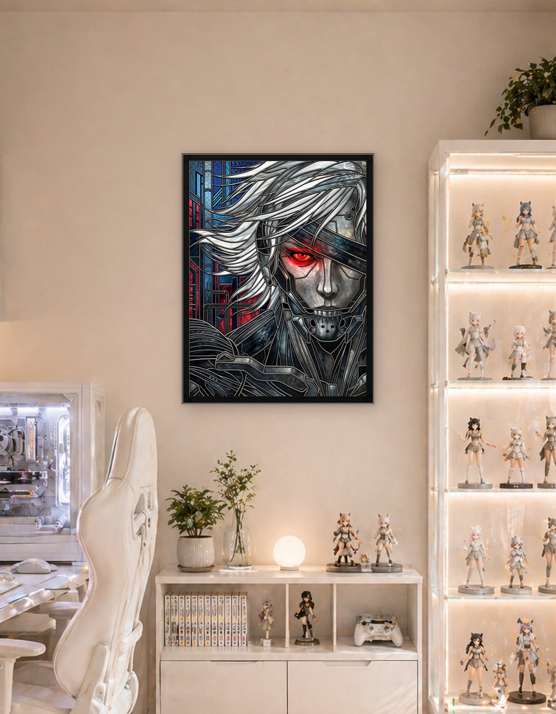 Metal Gear Rising Stained Glass Art
