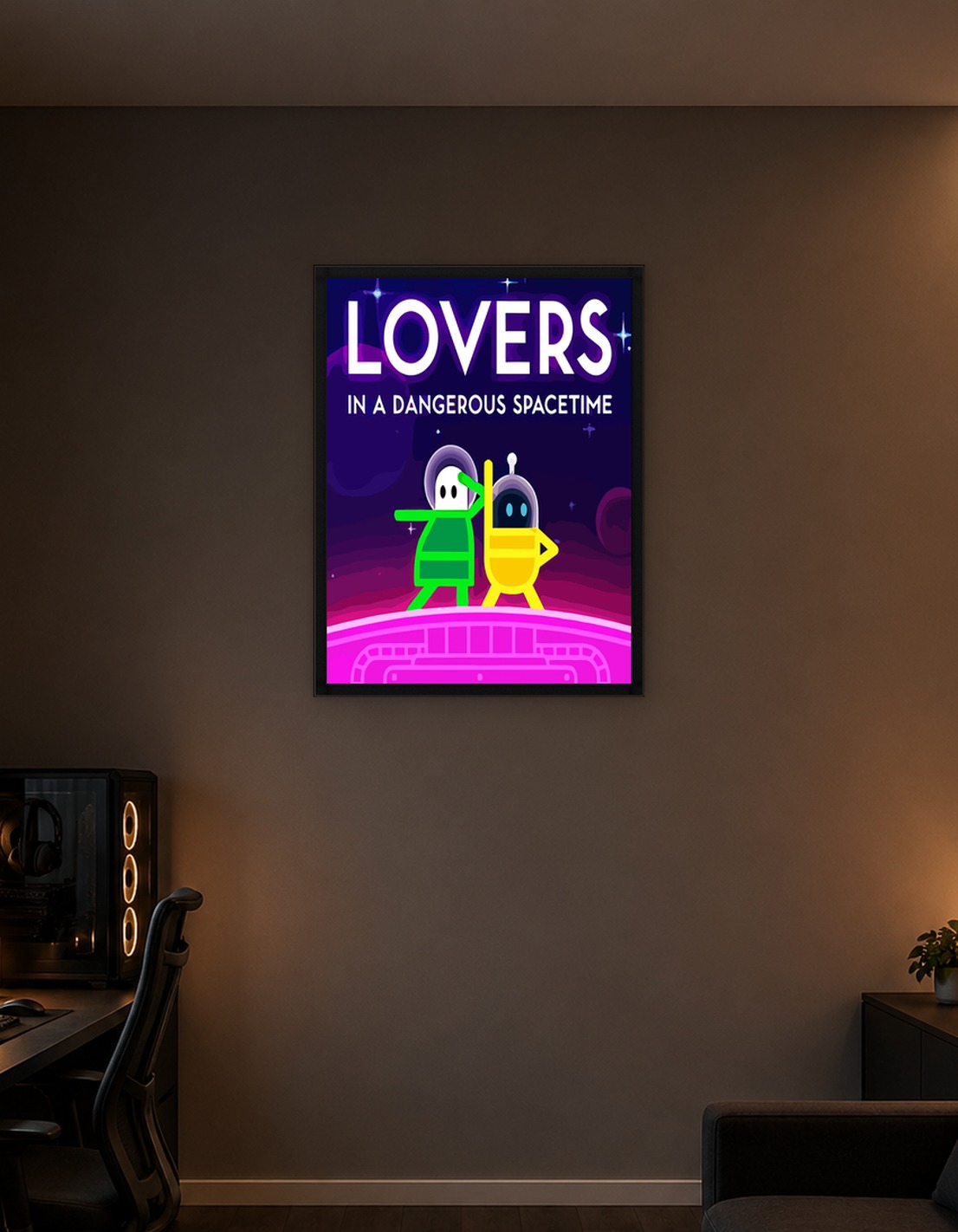 Lovers in a Dangerous Spacetime Game Art - 10081255