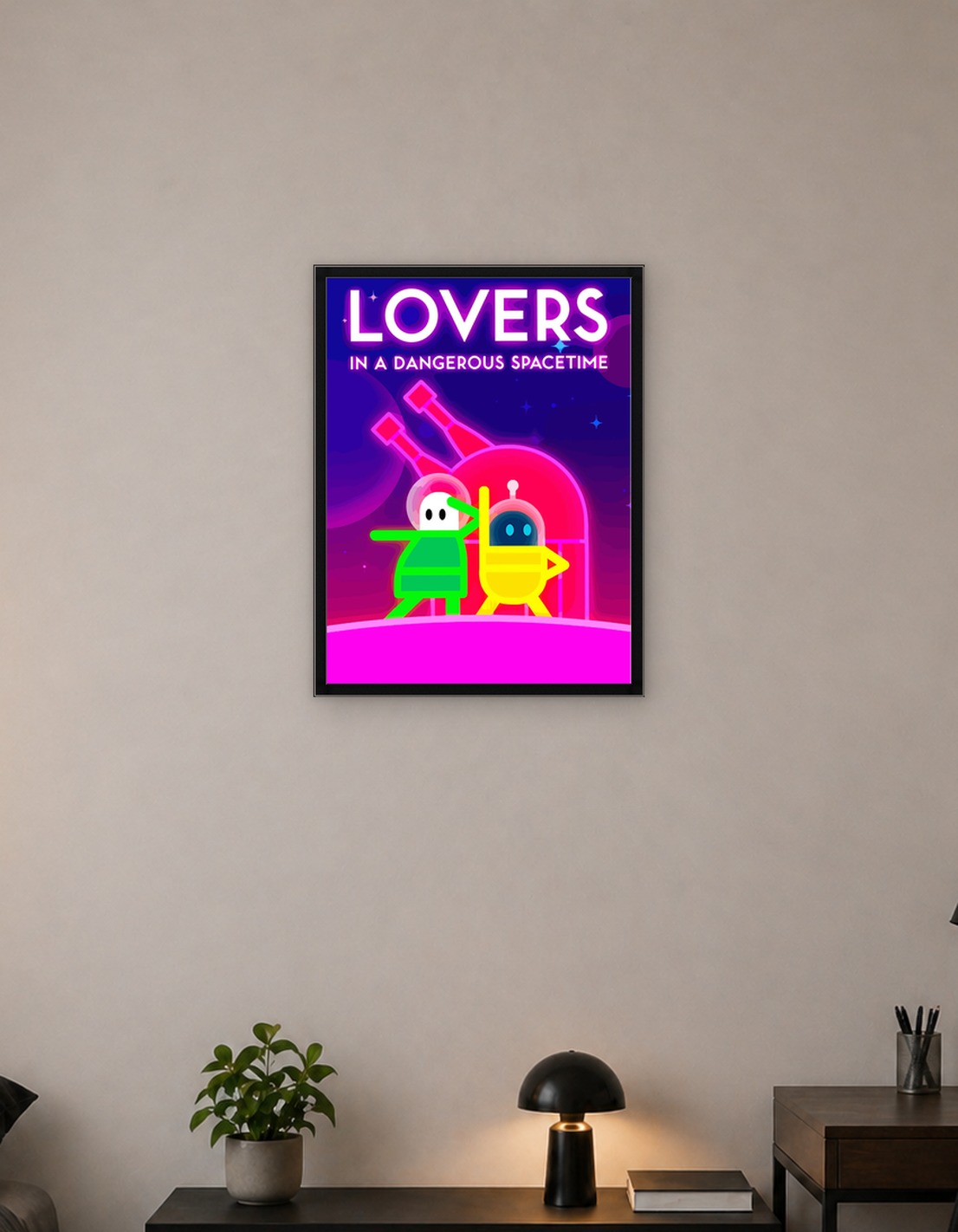 Lovers in a Dangerous Spacetime Game Art - 9648699