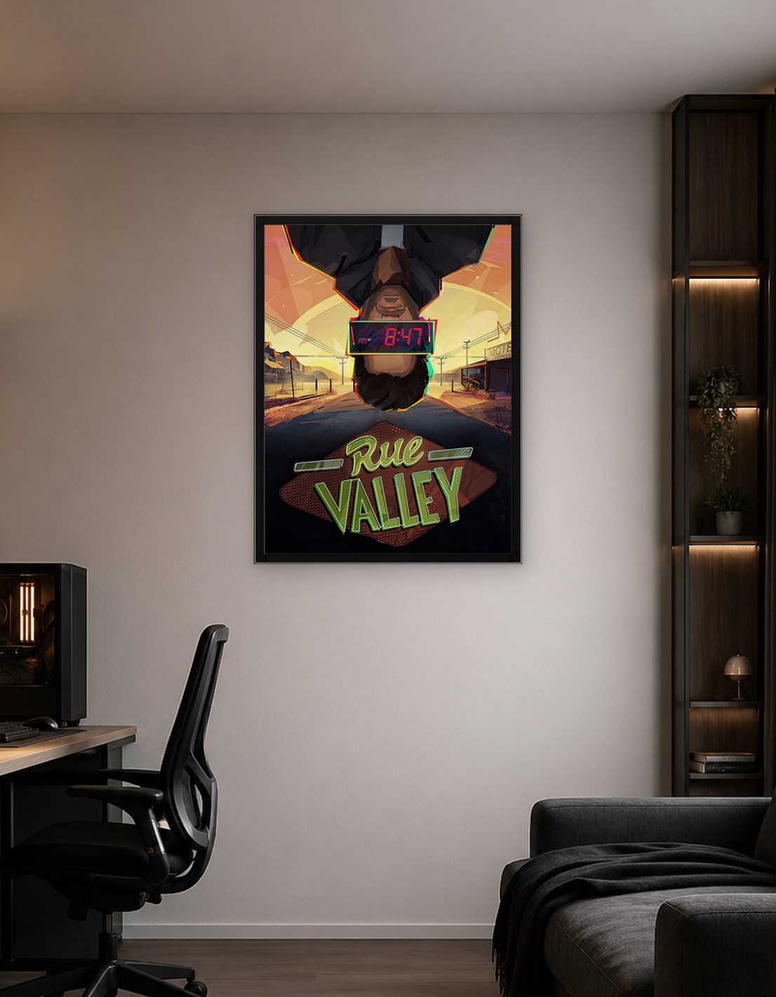 Rue Valley Motel Sign