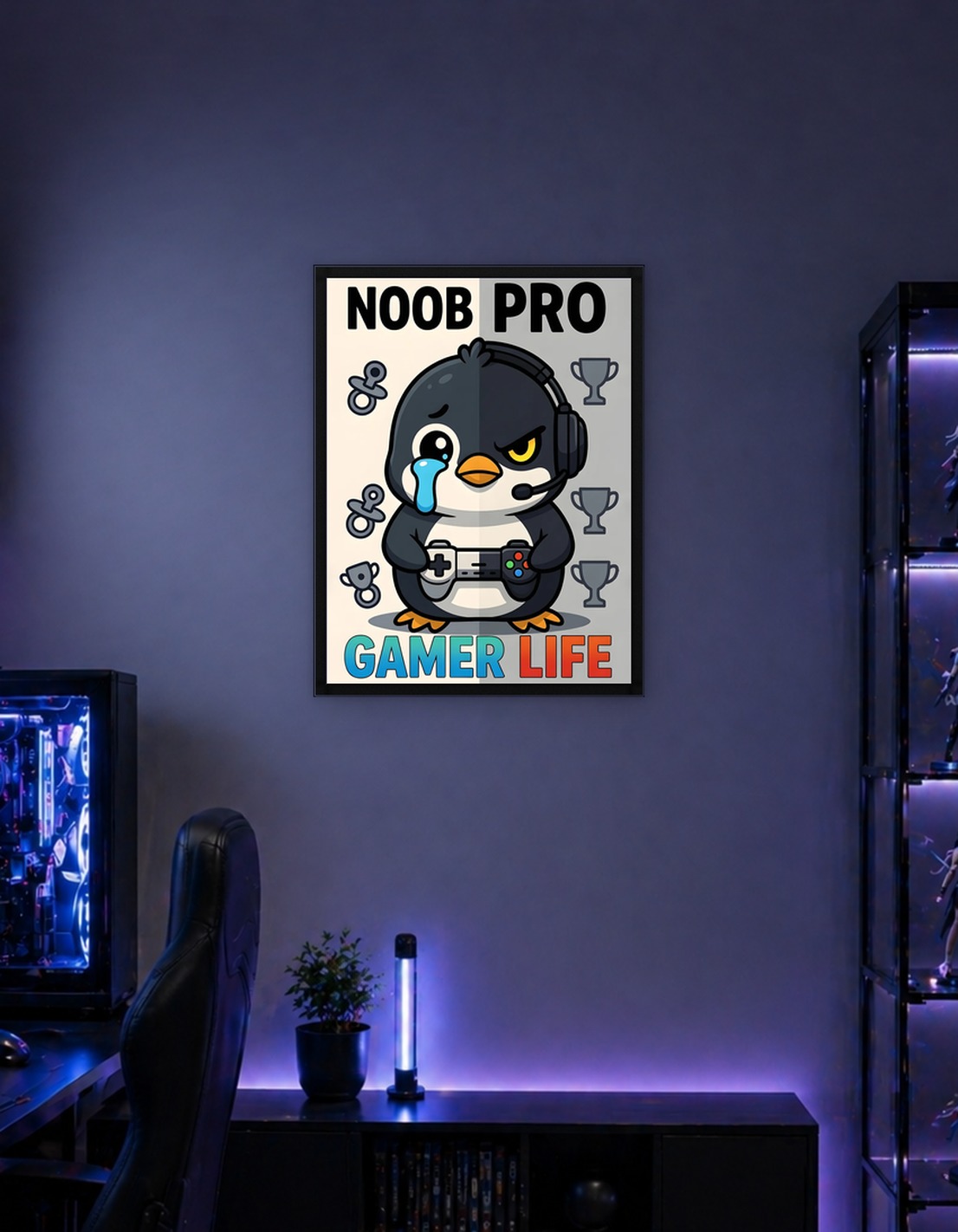 Sad Penguin Gamer