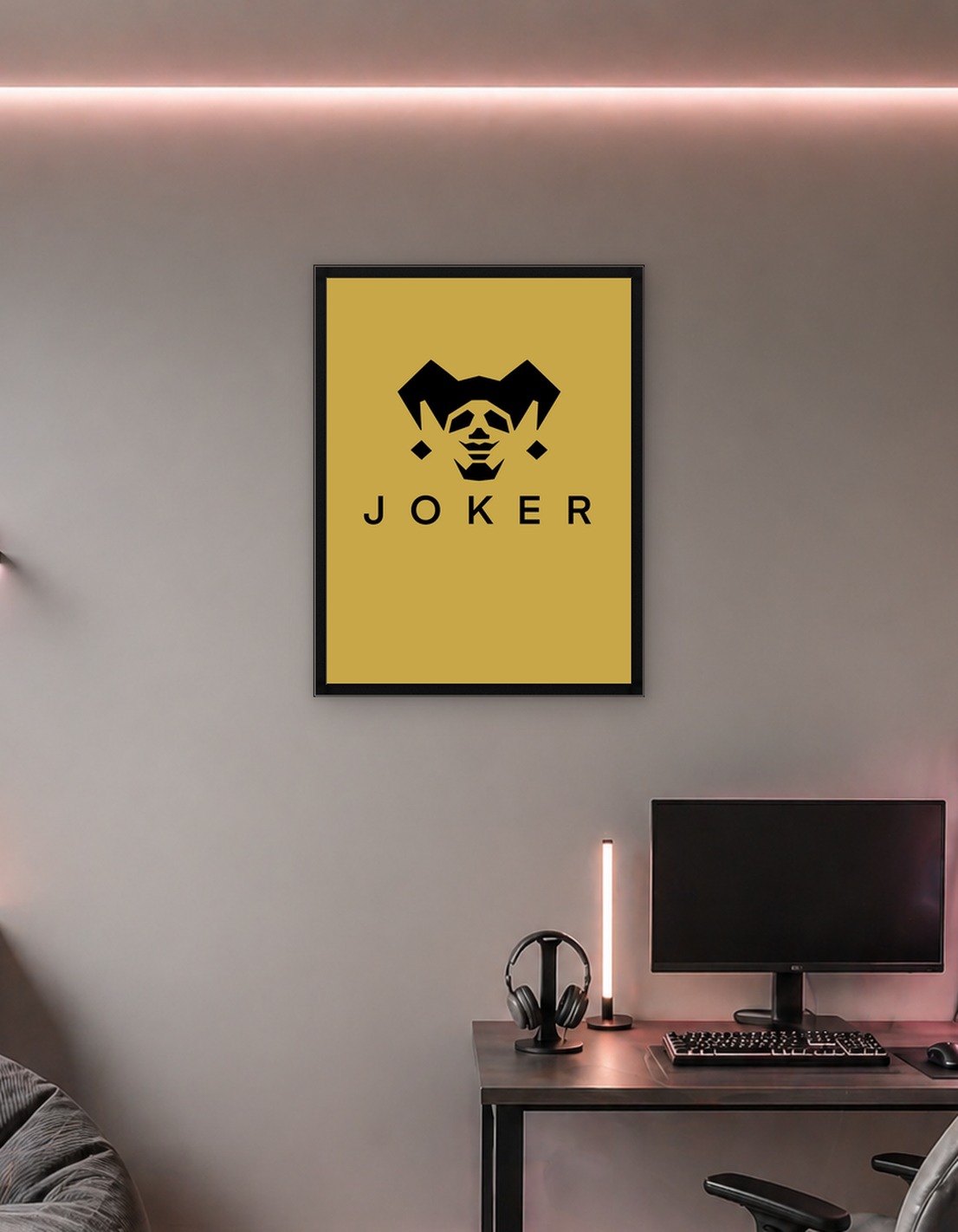Joker Face Logo with Text