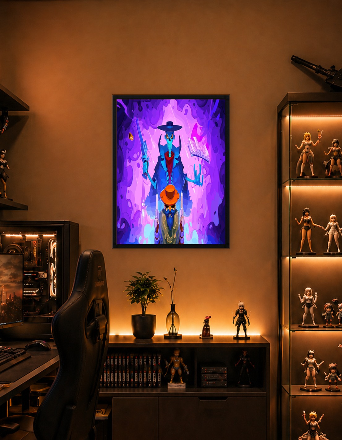 Skeleton Cowboy and Sorcerer Duo