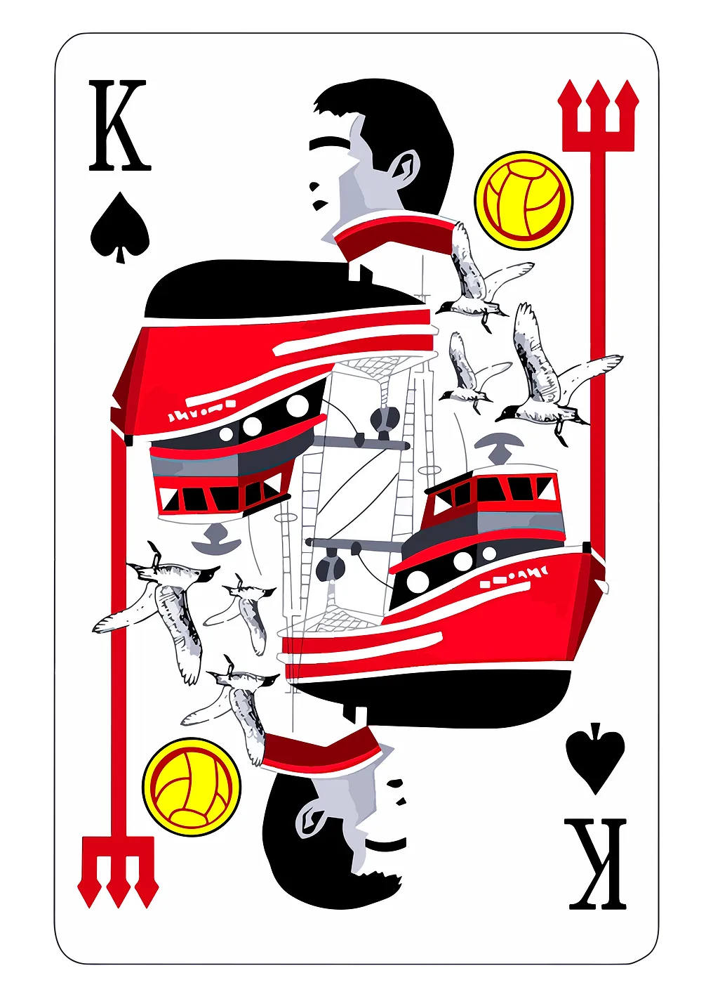 Игральная карта Пиковый король