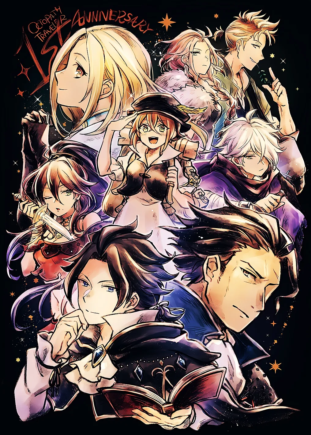 Octopath Traveler 1st Anniversary Art - 9723747