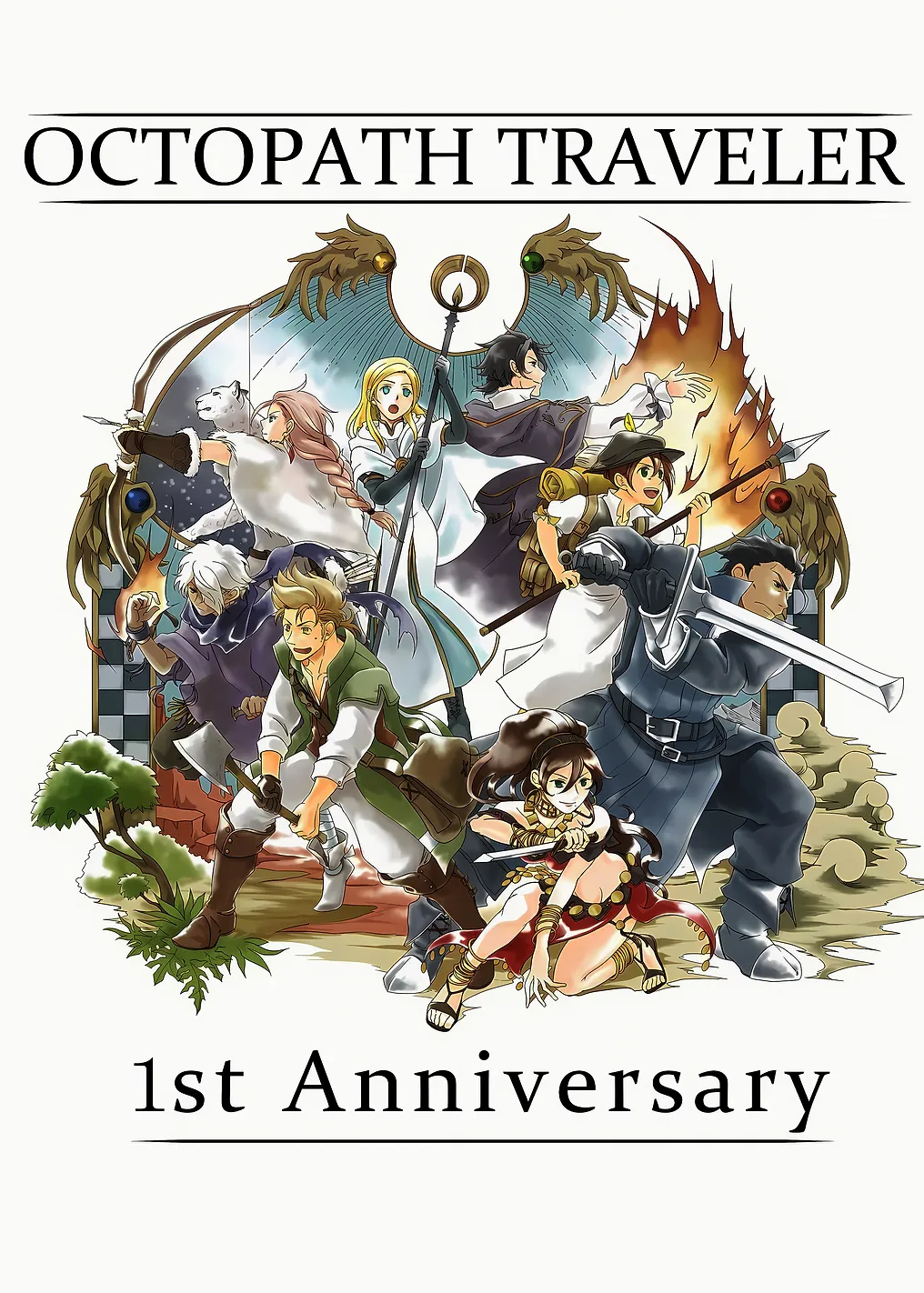 Octopath Traveler 1st Anniversary Art - 9723811