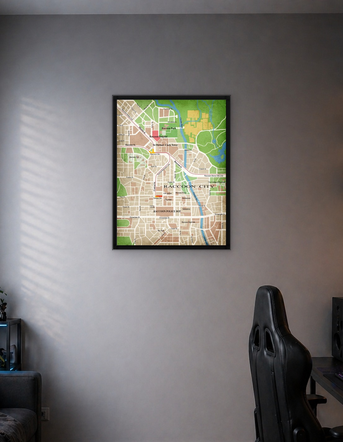 Raccoon City Map