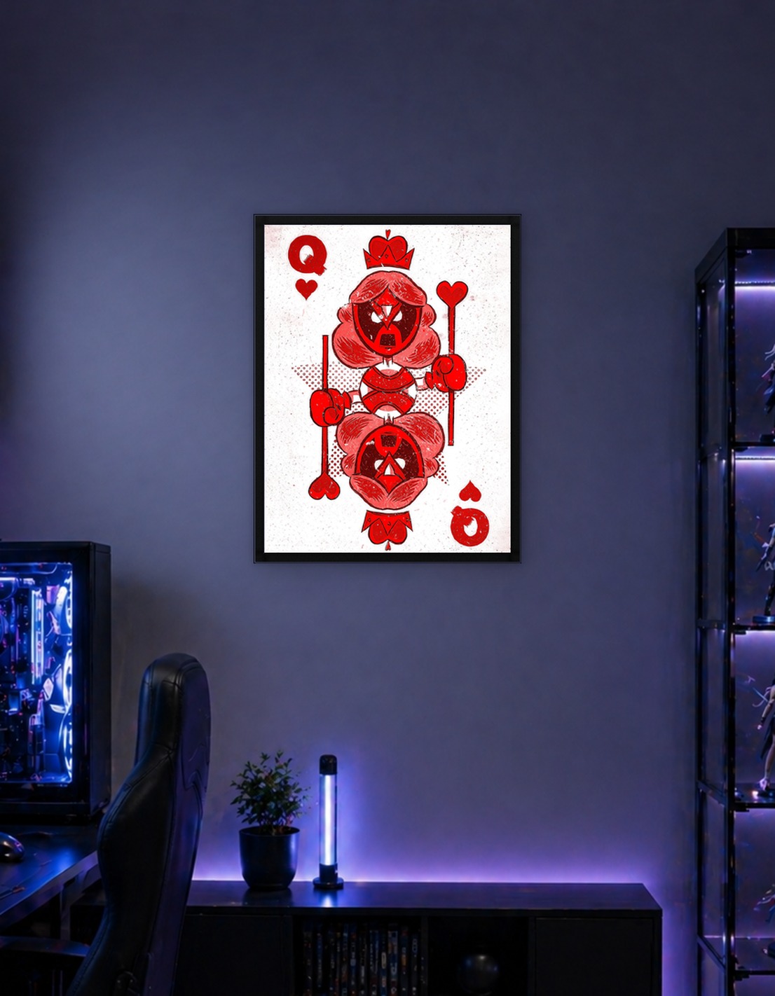 Queen of Hearts Card Art