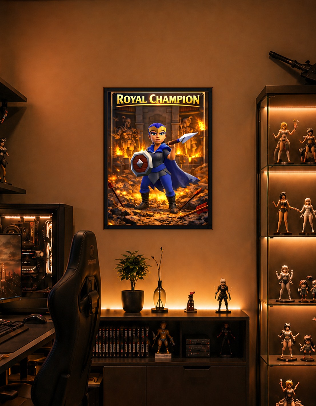 Royal Champion with Spear and Shield
