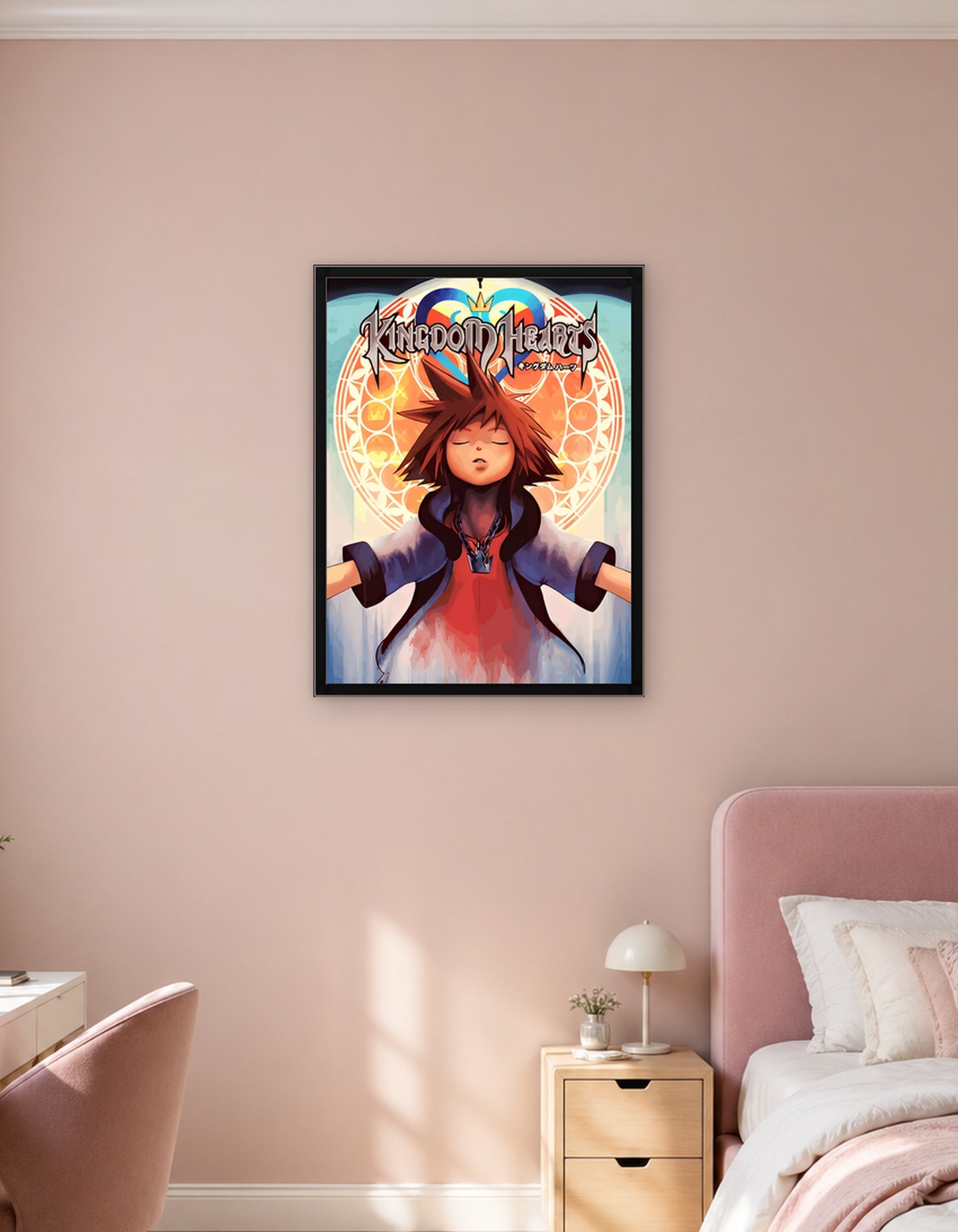 Kingdom Hearts Sora Stained Glass Art - 9939755