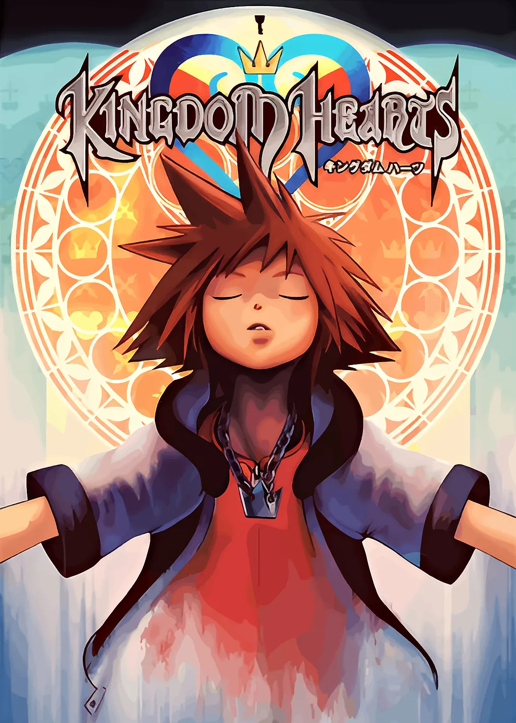 Kingdom Hearts Sora Stained Glass Art - 9939755