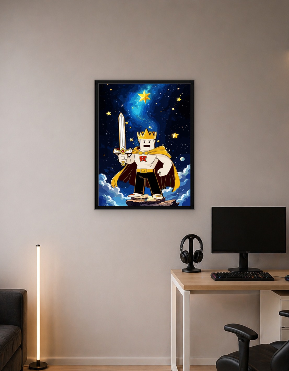 Roblox King with Sword in Space
