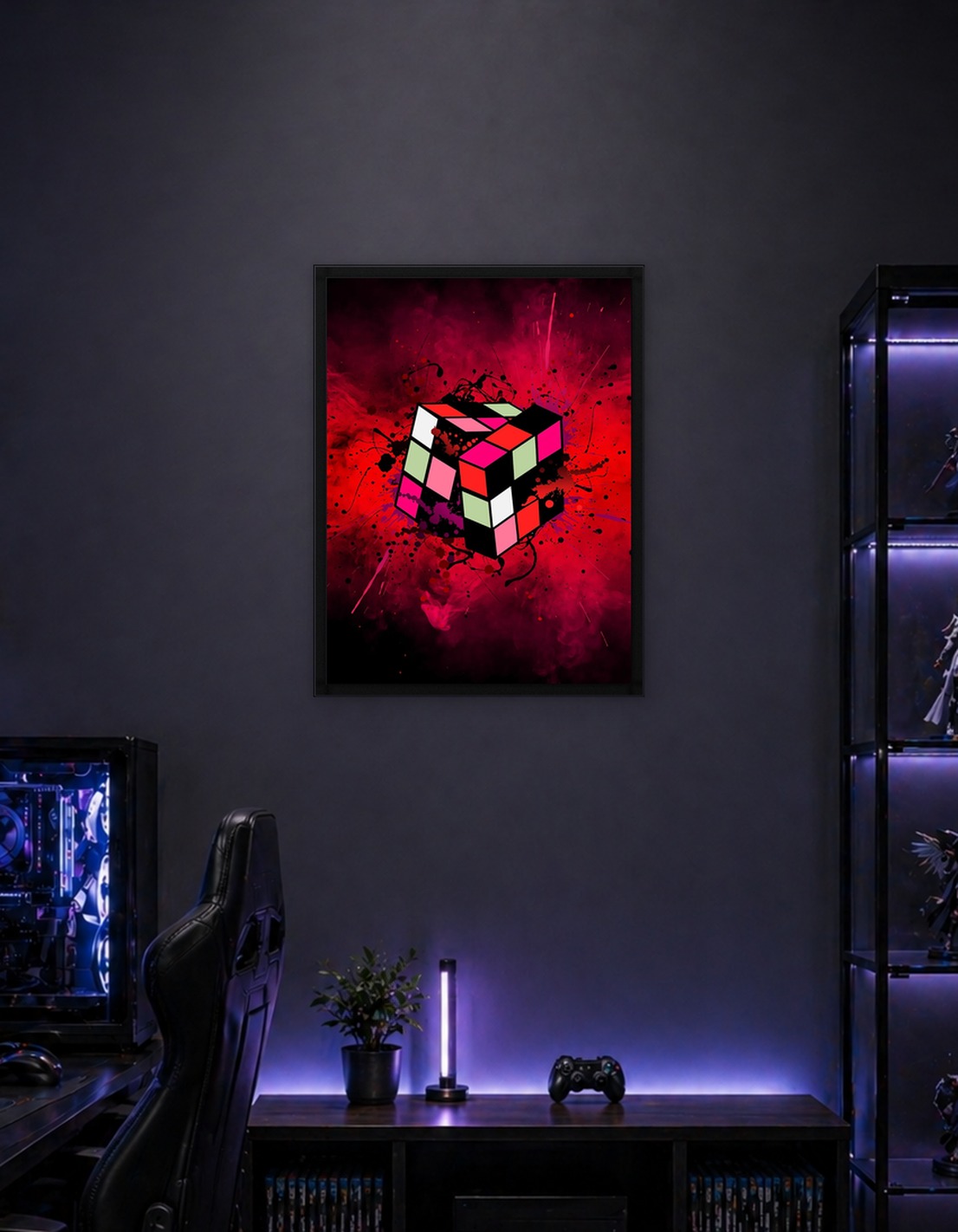 Rubik's Cube Abstract Art