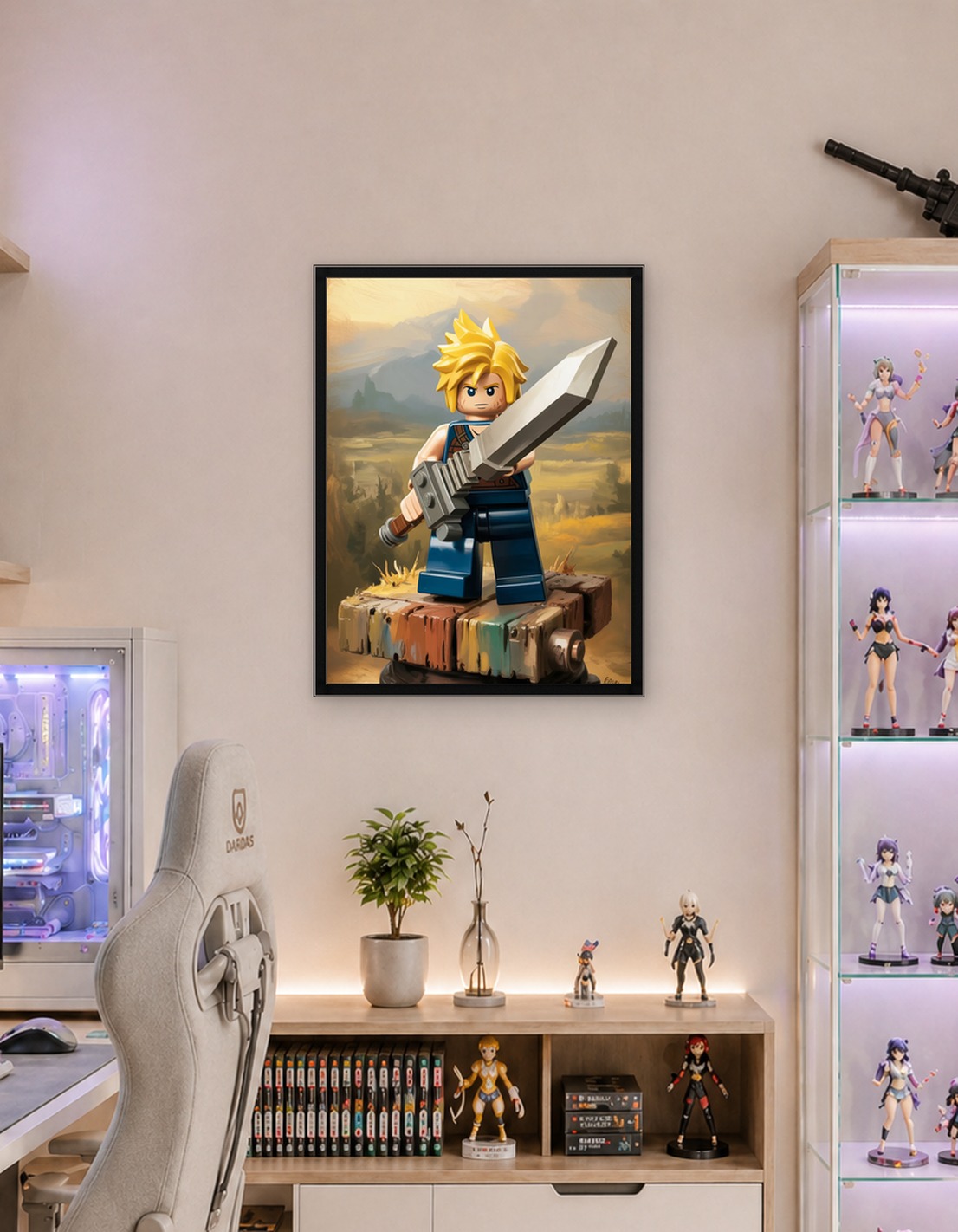Lego Cloud Strife with Buster Sword