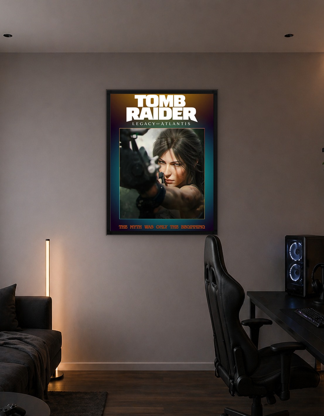 Lara Croft Aiming Bow in Tomb Raider