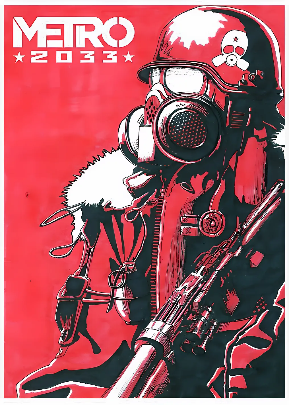 Metro 2033 Soldier with Gas Mask