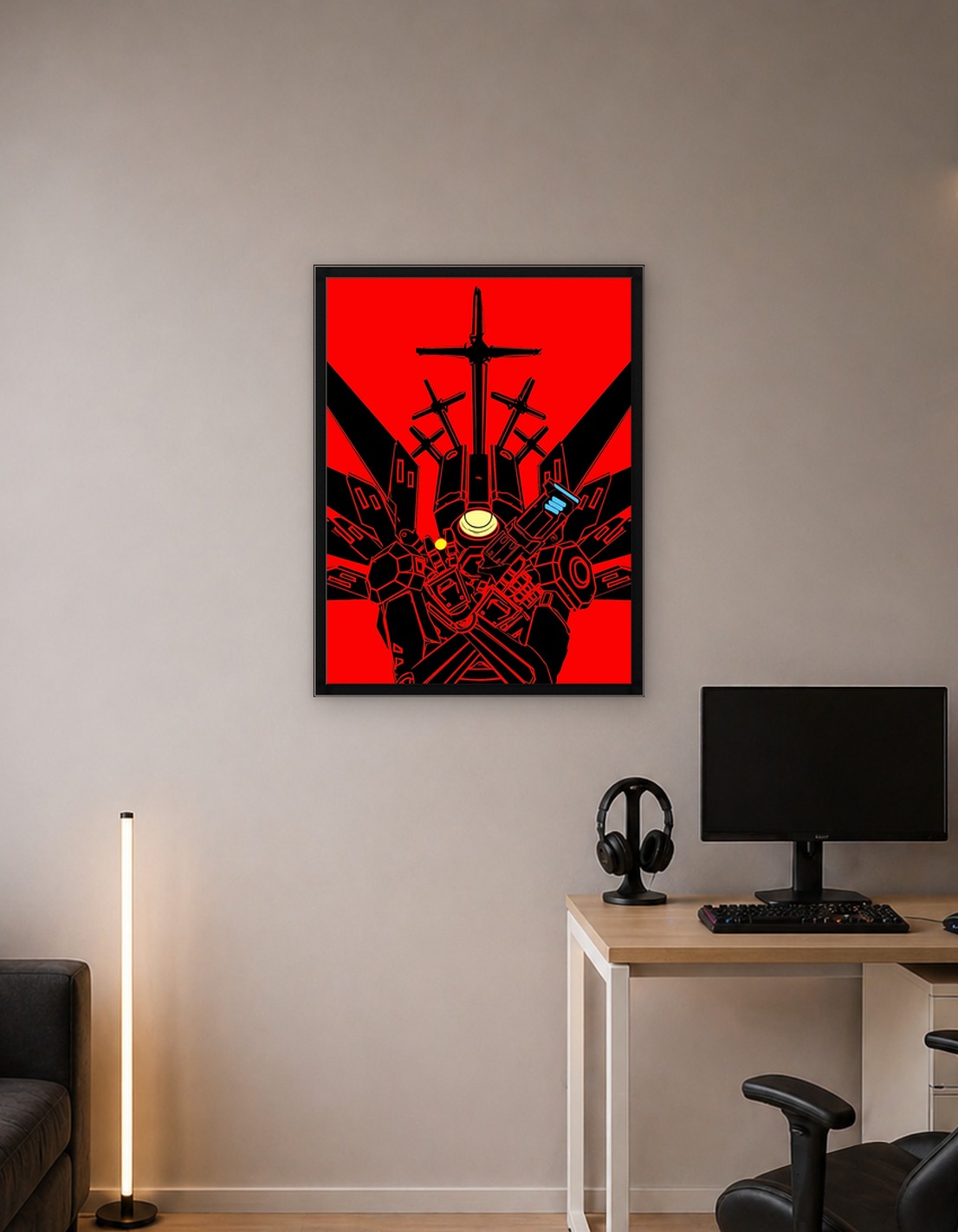 Mecha with Crosses and Guns