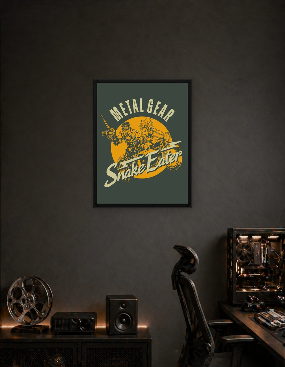 Metal Gear Solid Snake Eater Motorcycle Art