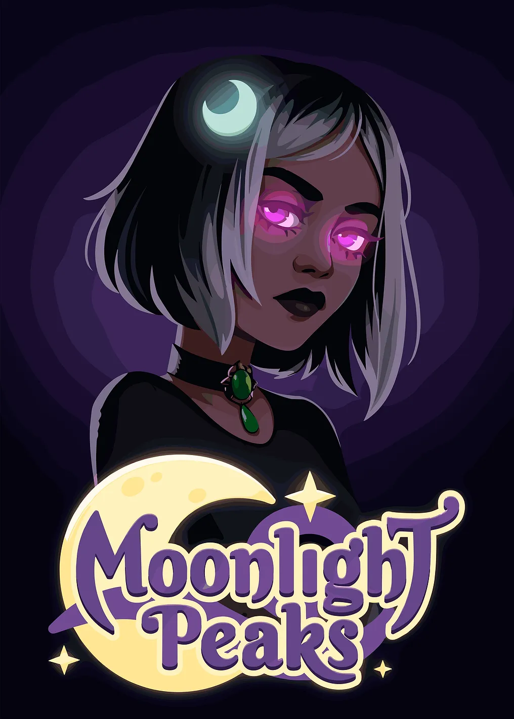 Moonlight Peaks Anime Art