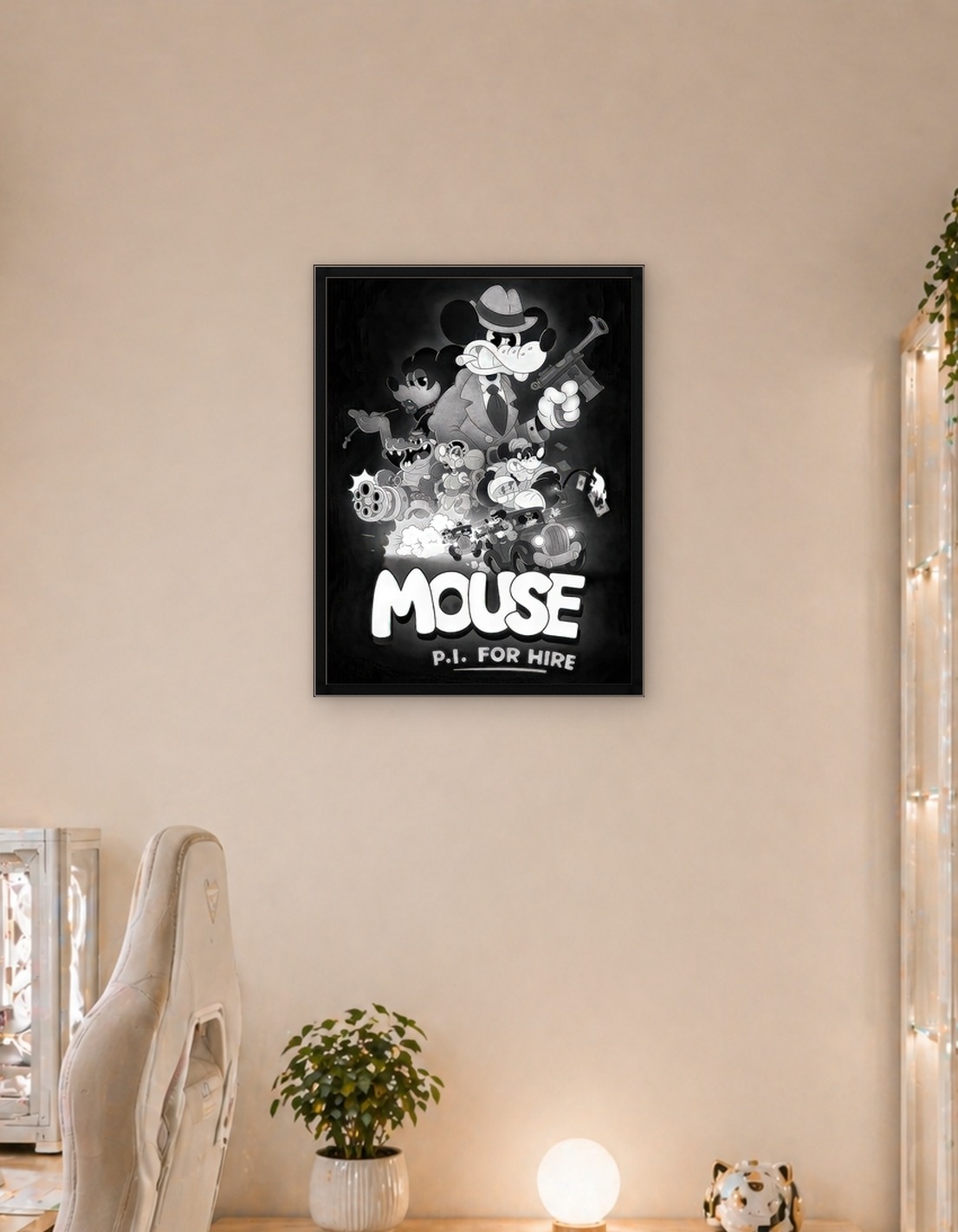 Mouse P.I. For Hire Gangster Art