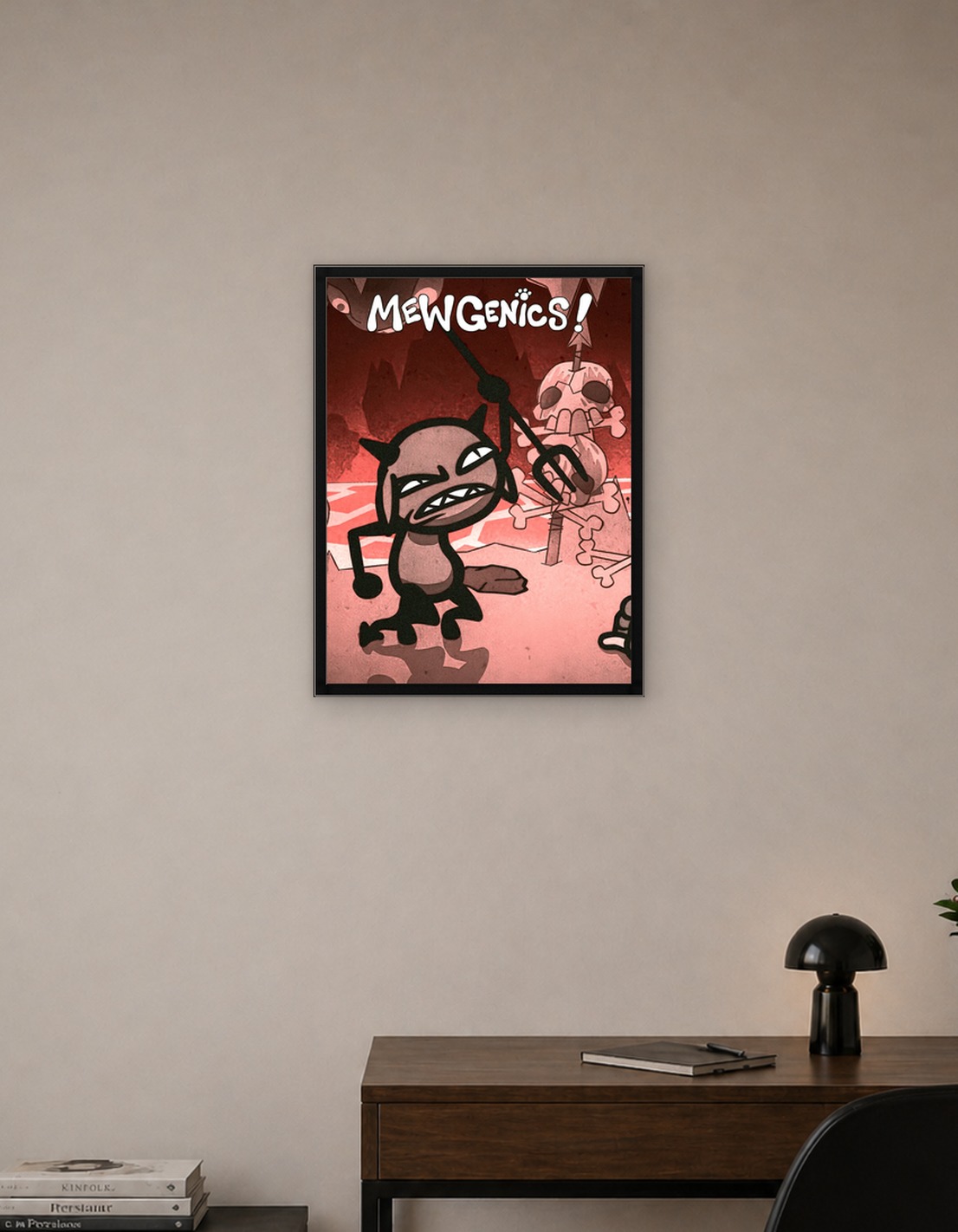 MewGenics! Devil Cat Character with Skull