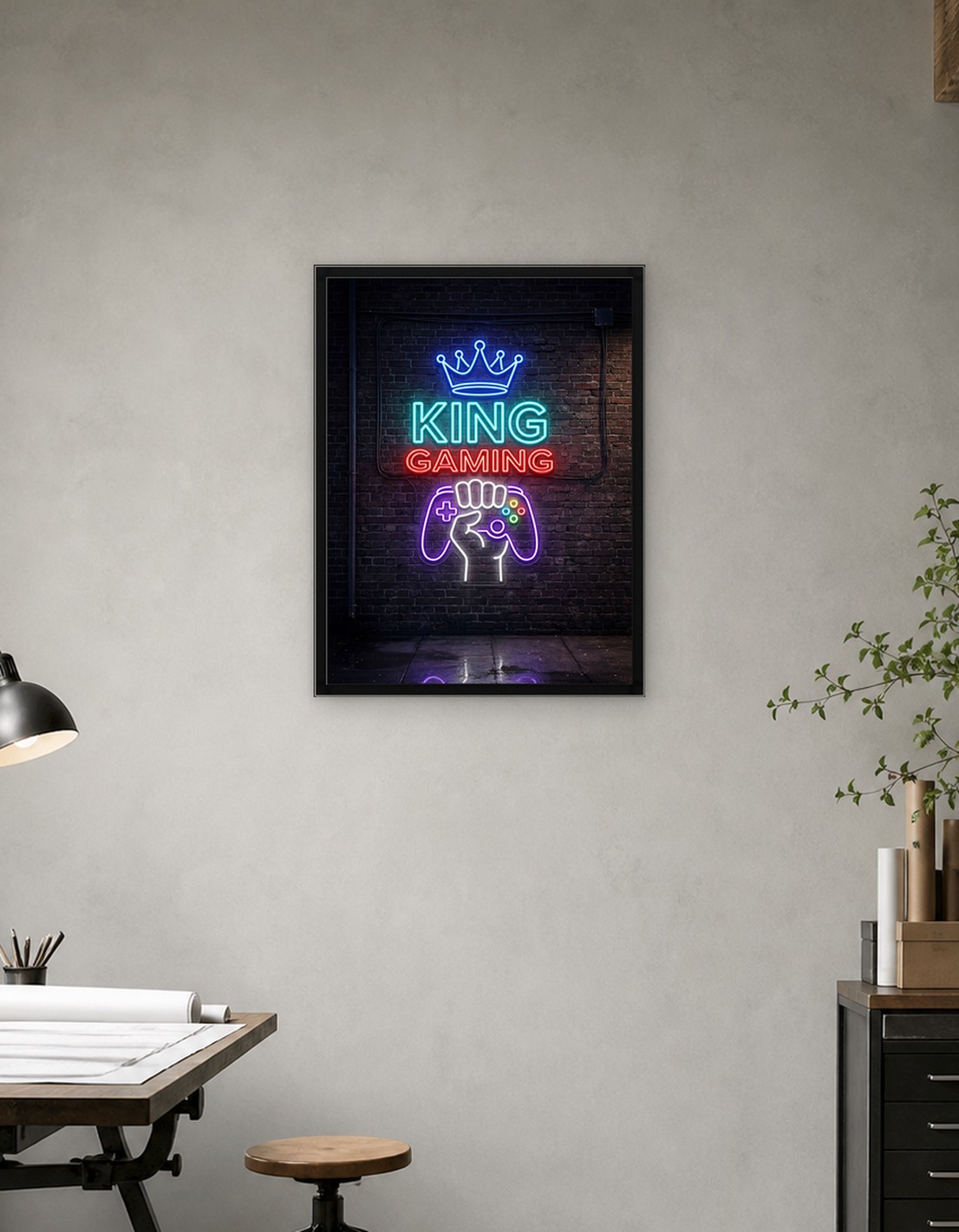 King Gaming Neon Sign