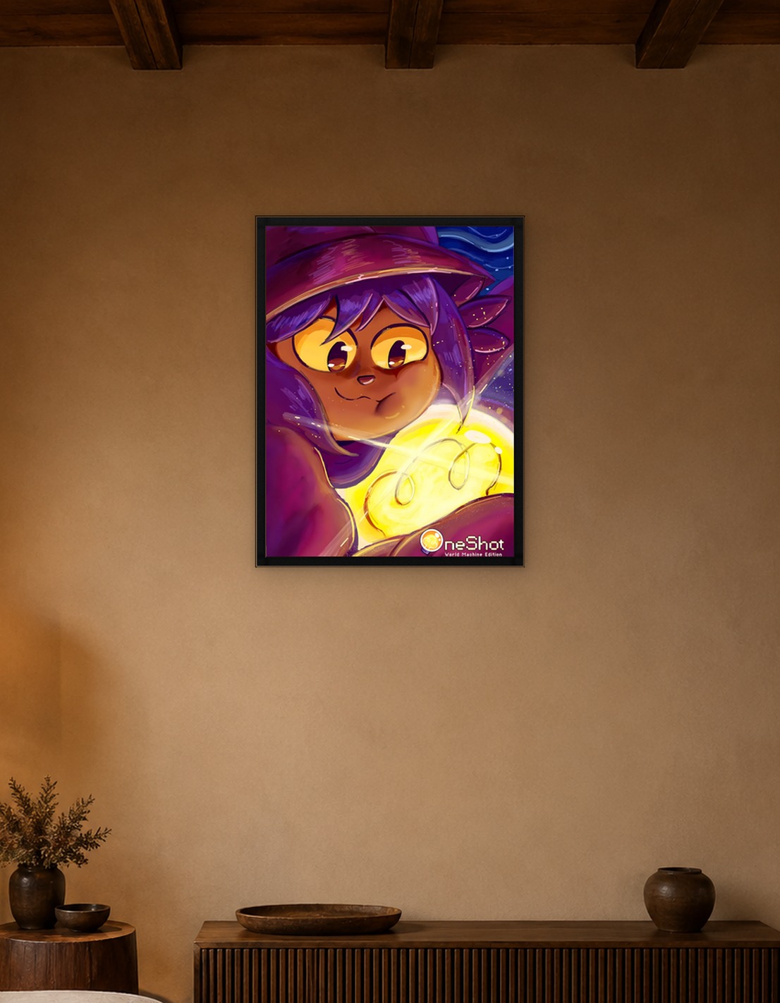 Niko holding the sun in OneShot