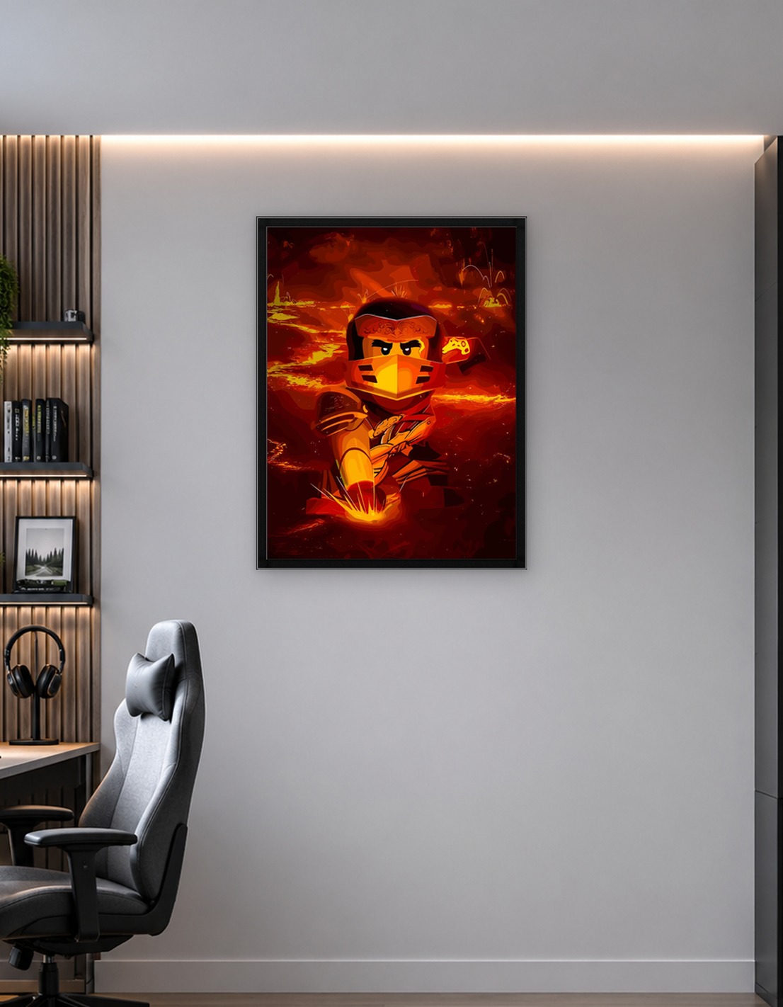 Ninjago Kai in Fiery Environment
