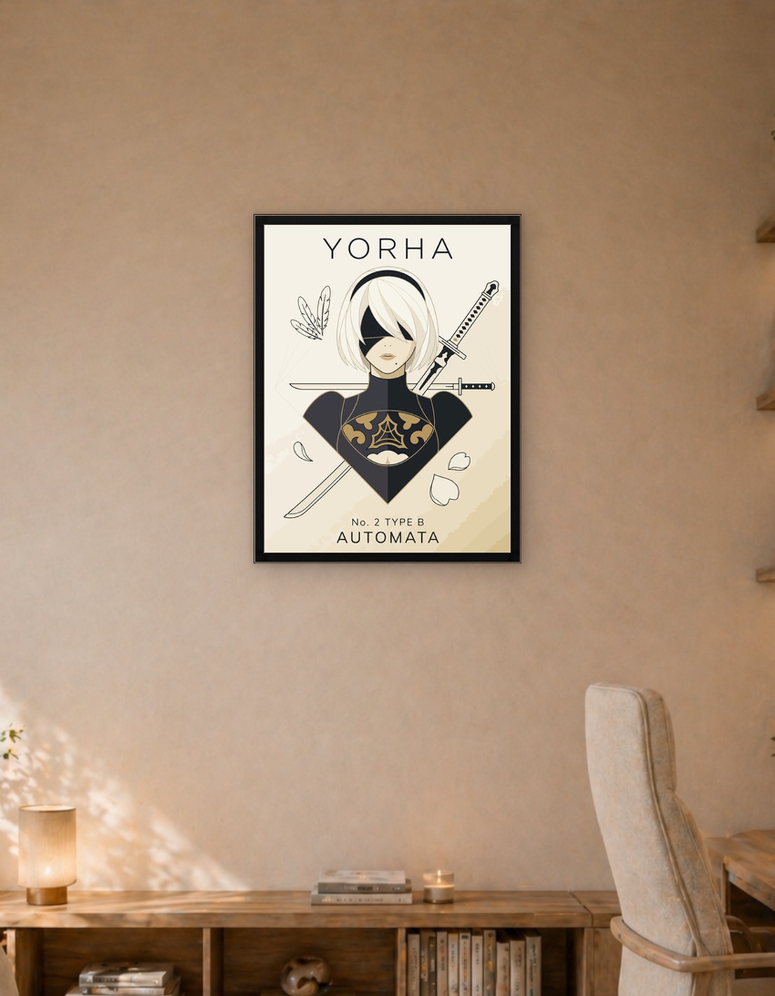 Nier Automata 2B Minimalist Poster