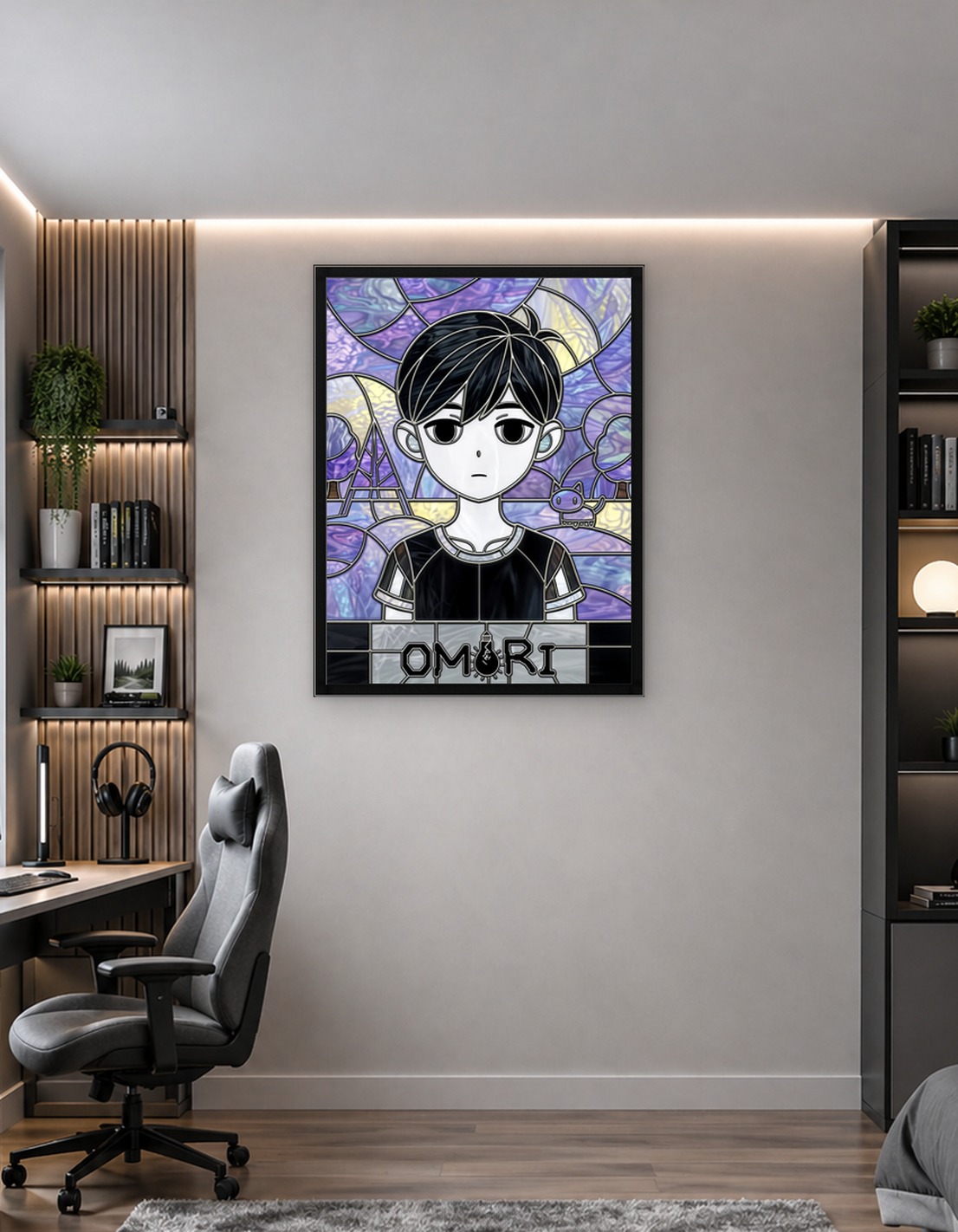 Omori Stained Glass Portrait