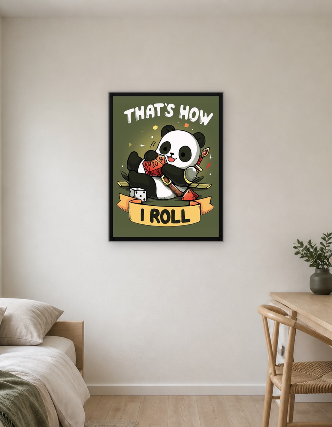 Panda Playing Dungeons and Dragons