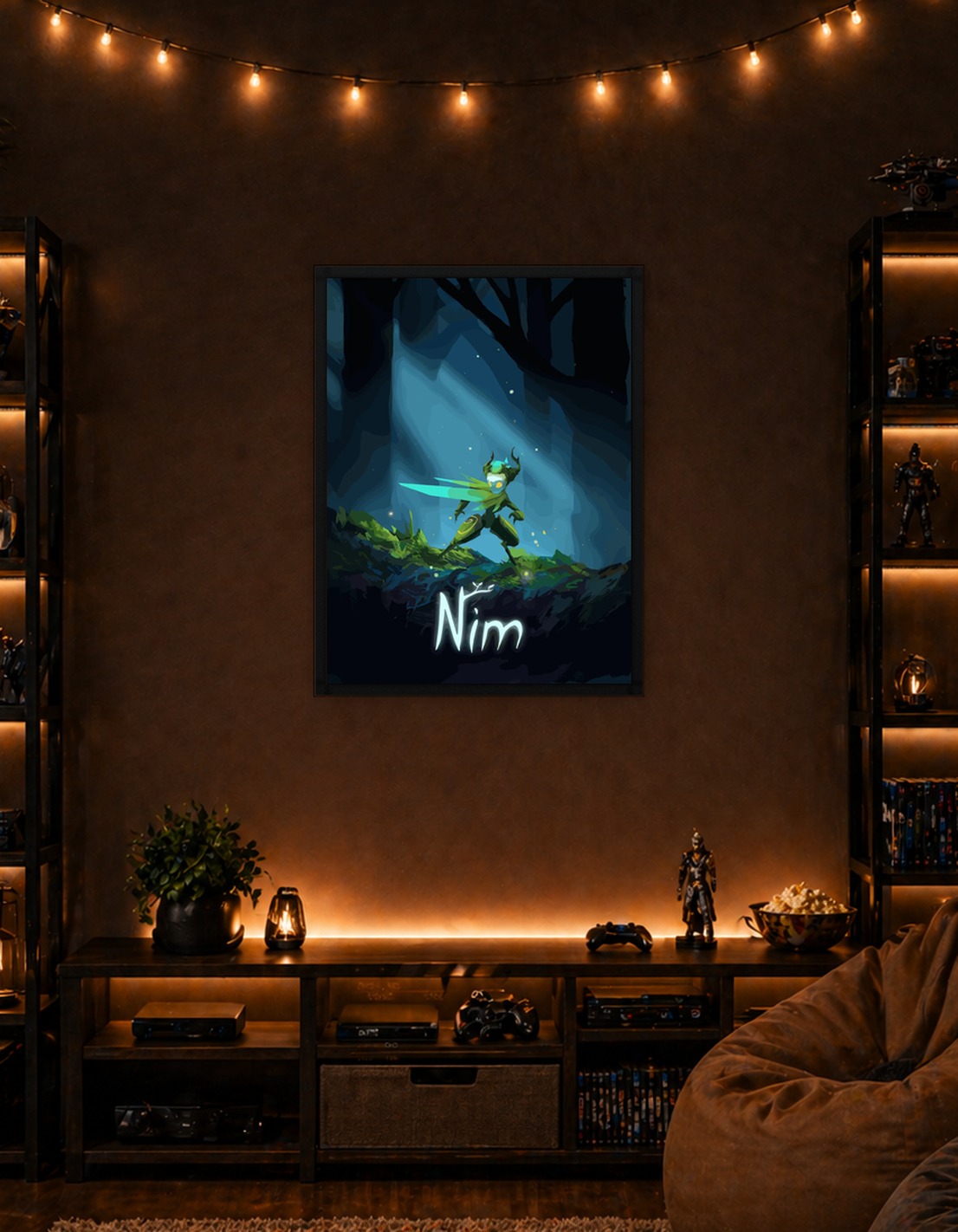 Nim character in a mystical forest