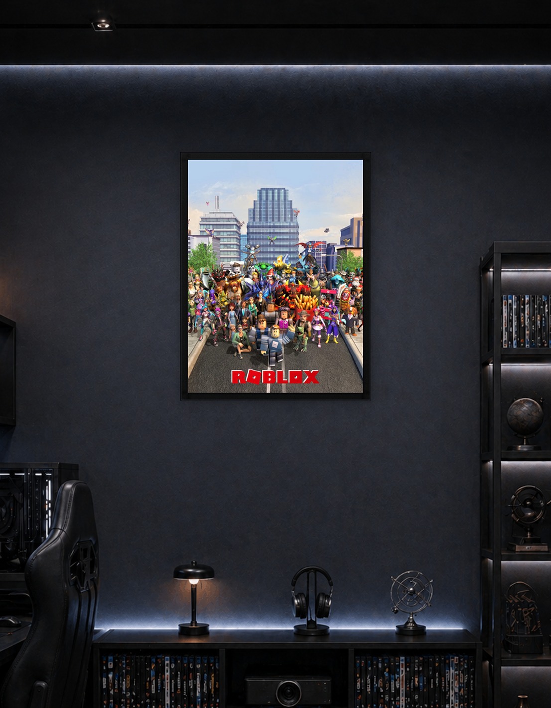 Roblox Characters in Cityscape