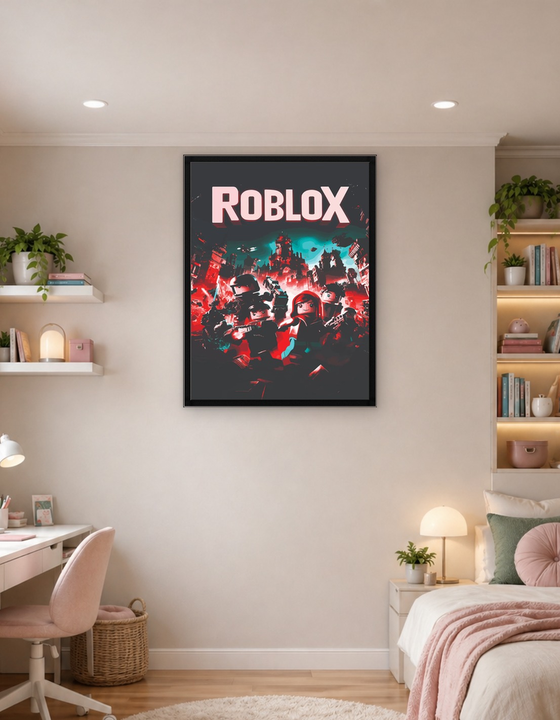 Roblox Characters in Futuristic City