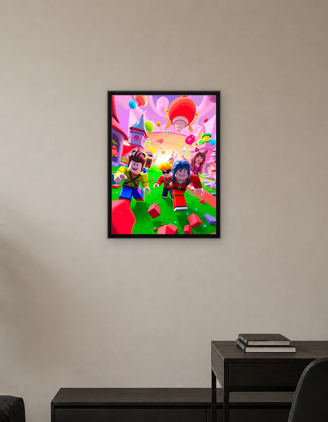 Roblox characters in a vibrant world