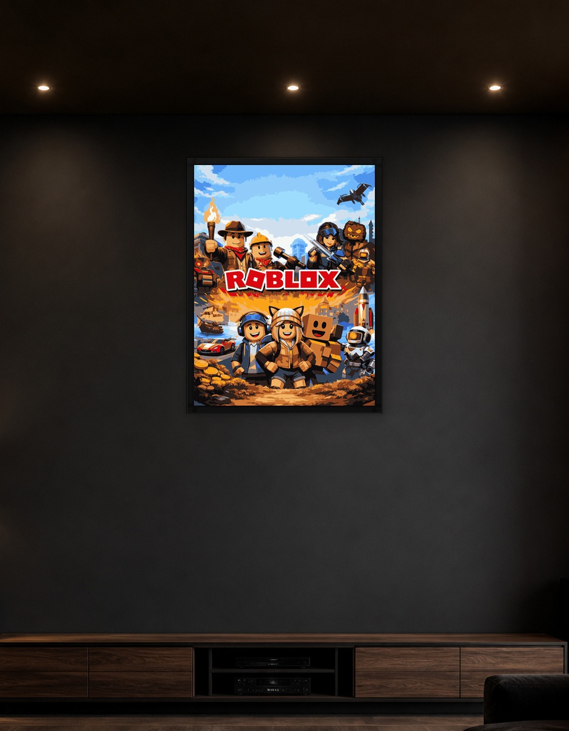 Roblox Characters and Adventure Scene