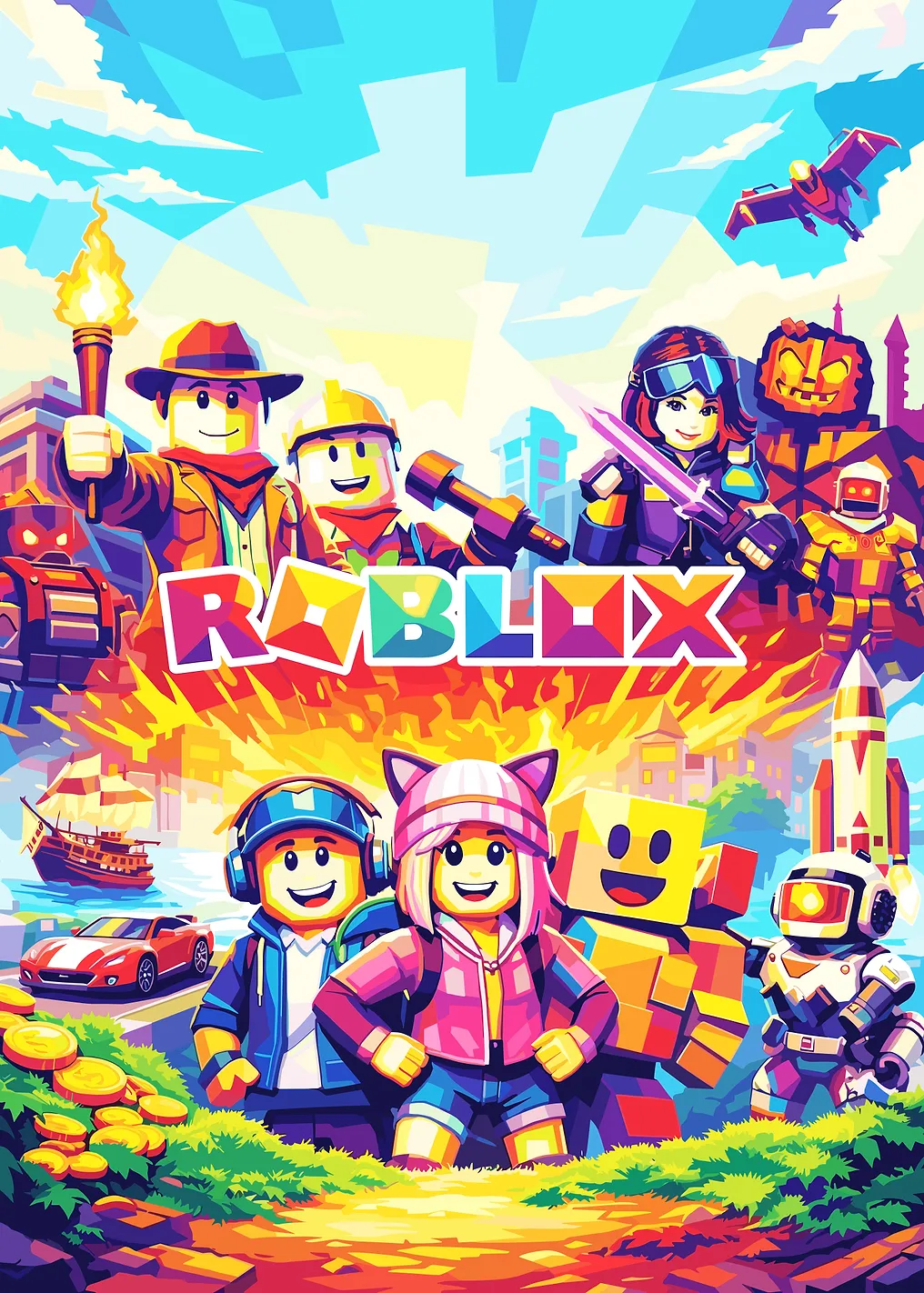 Roblox Characters and Logo - 9698900