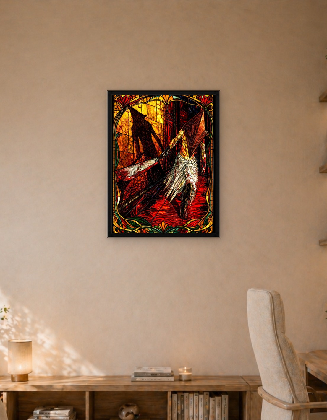Pyramid Head Stained Glass Art - 10066319