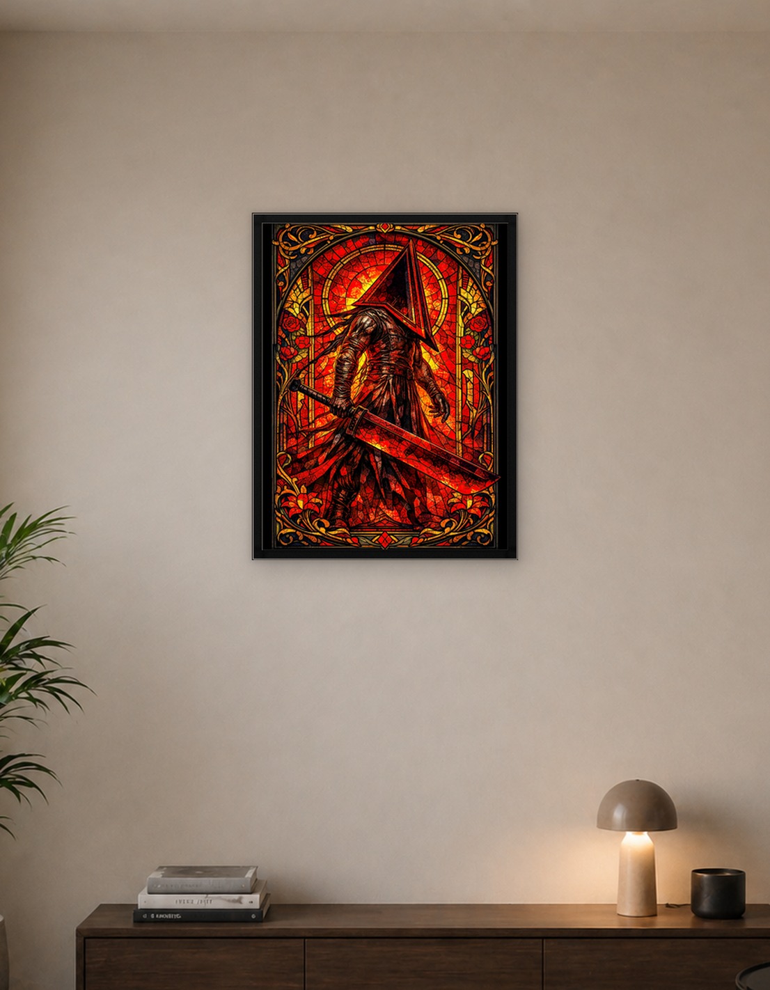 Pyramid Head Stained Glass Art - 9679820