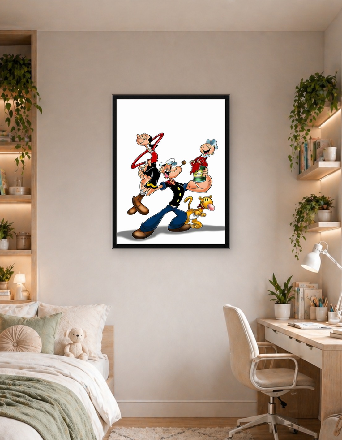 Popeye and Friends with Spinach
