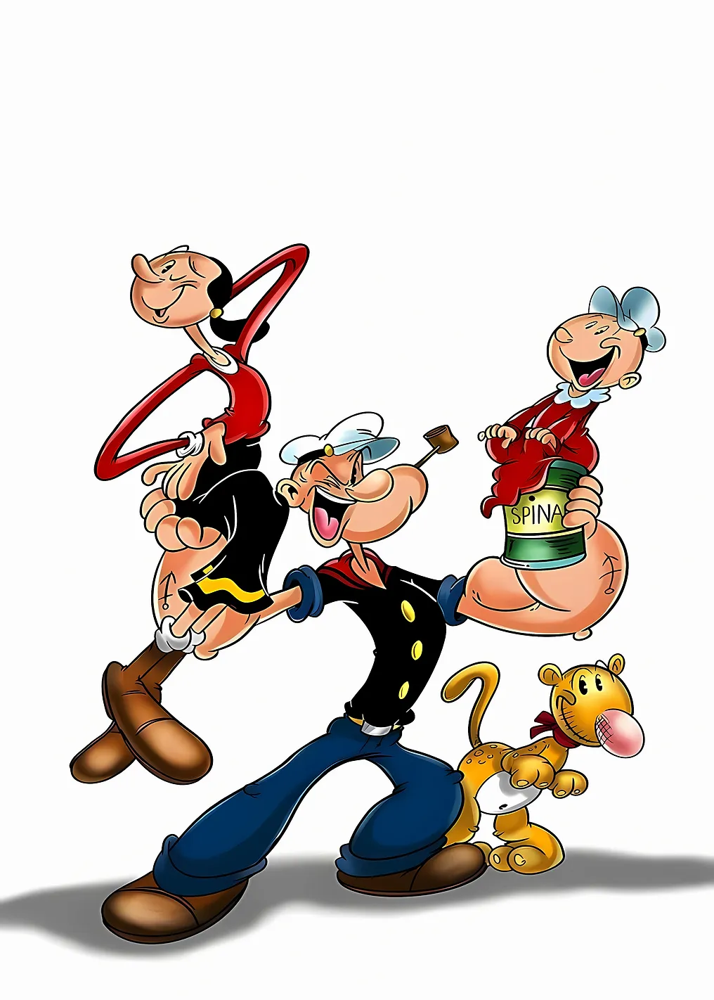 Popeye and Friends with Spinach