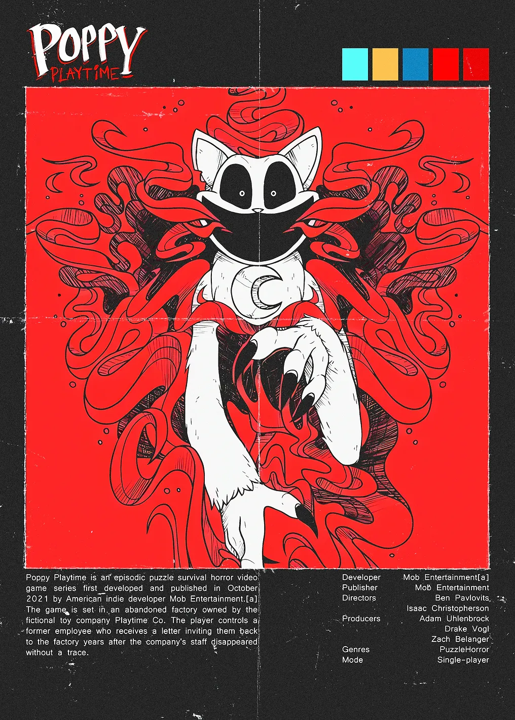 Poppy Playtime Cat Character Poster - 9774918