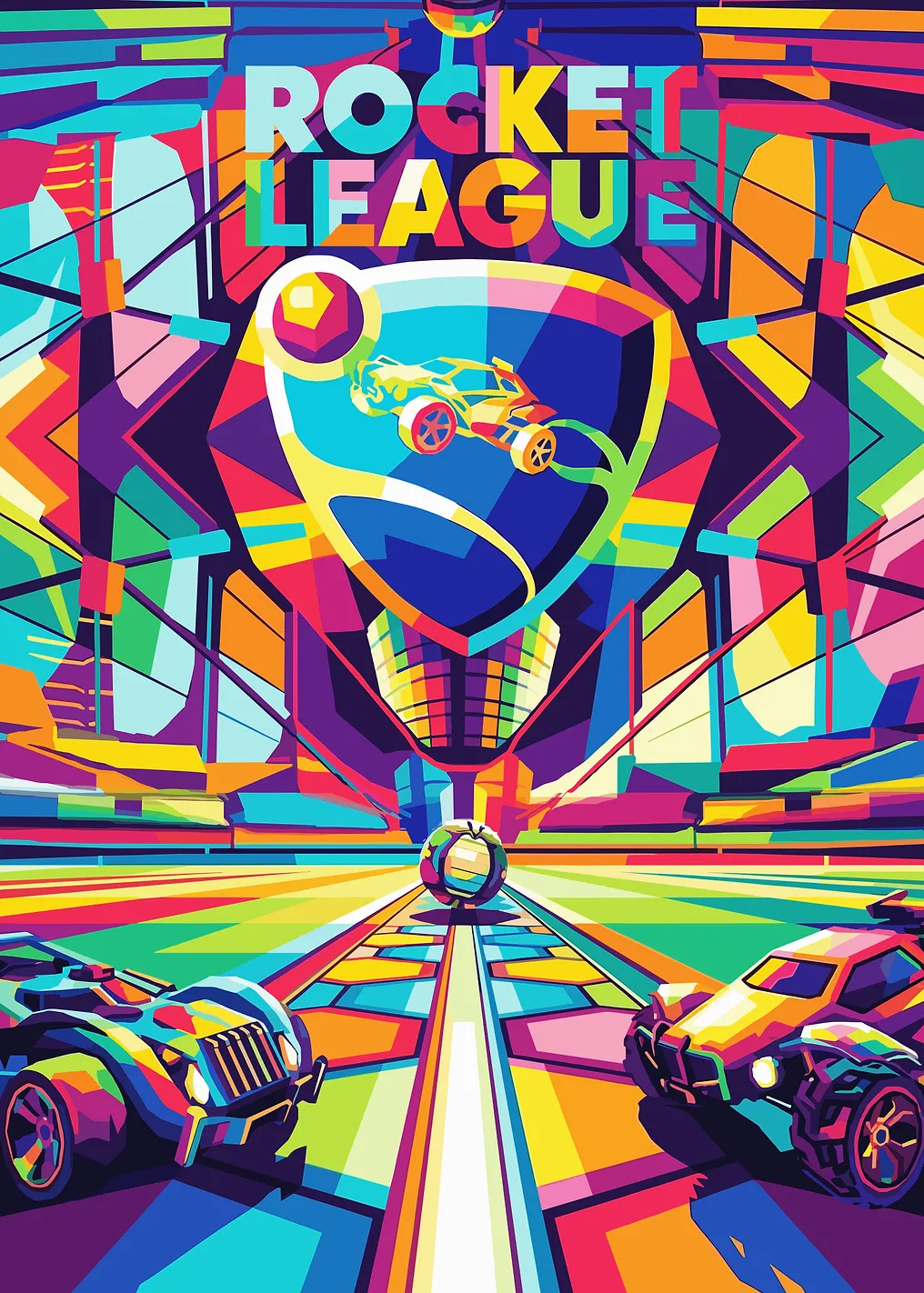 Rocket League Pop Art Poster - 9699869