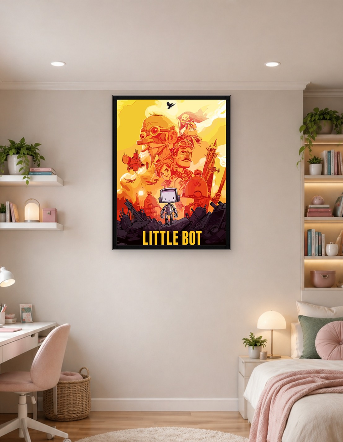 Little Bot Video Game Poster