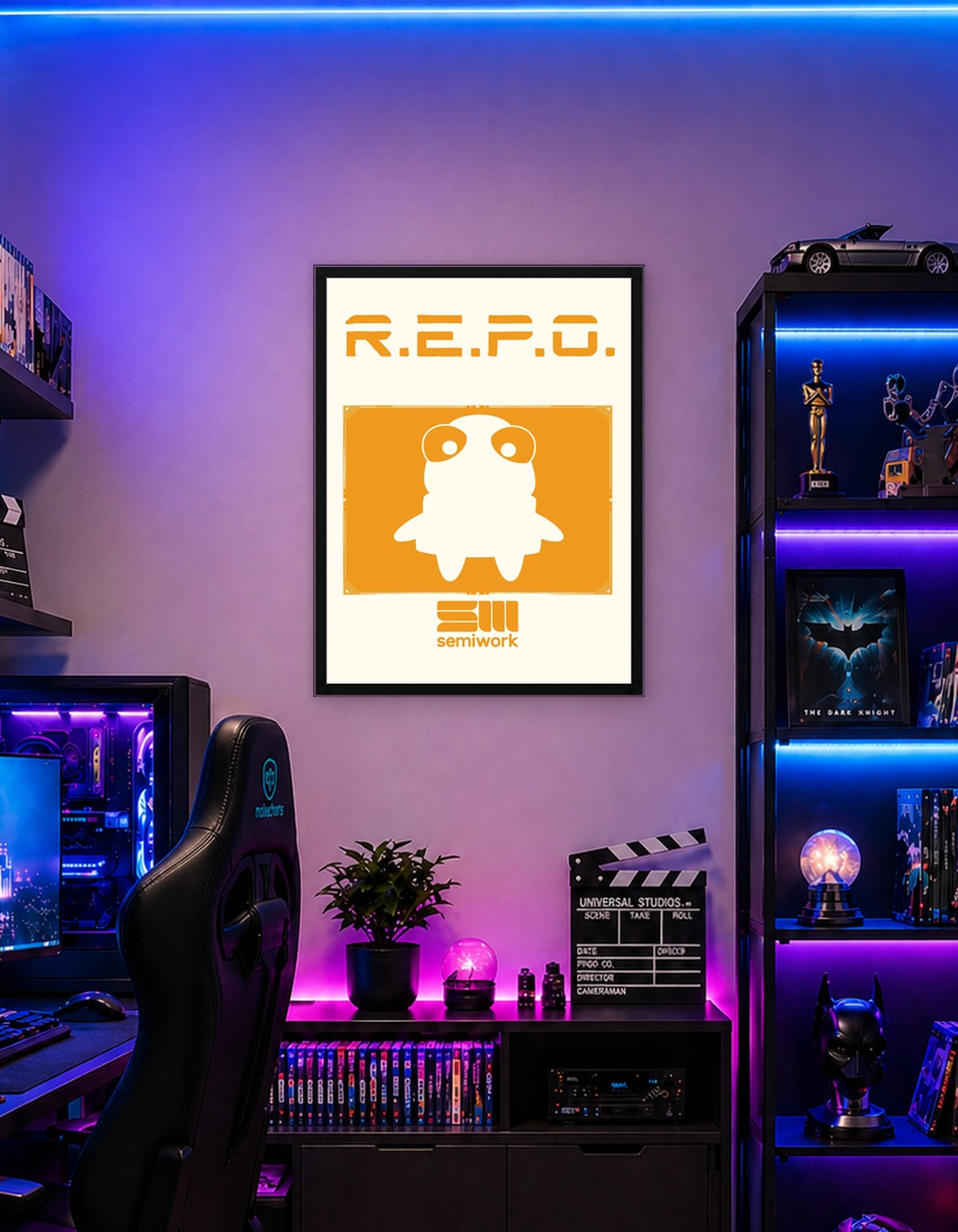R.E.P.O. Cute Character Logo