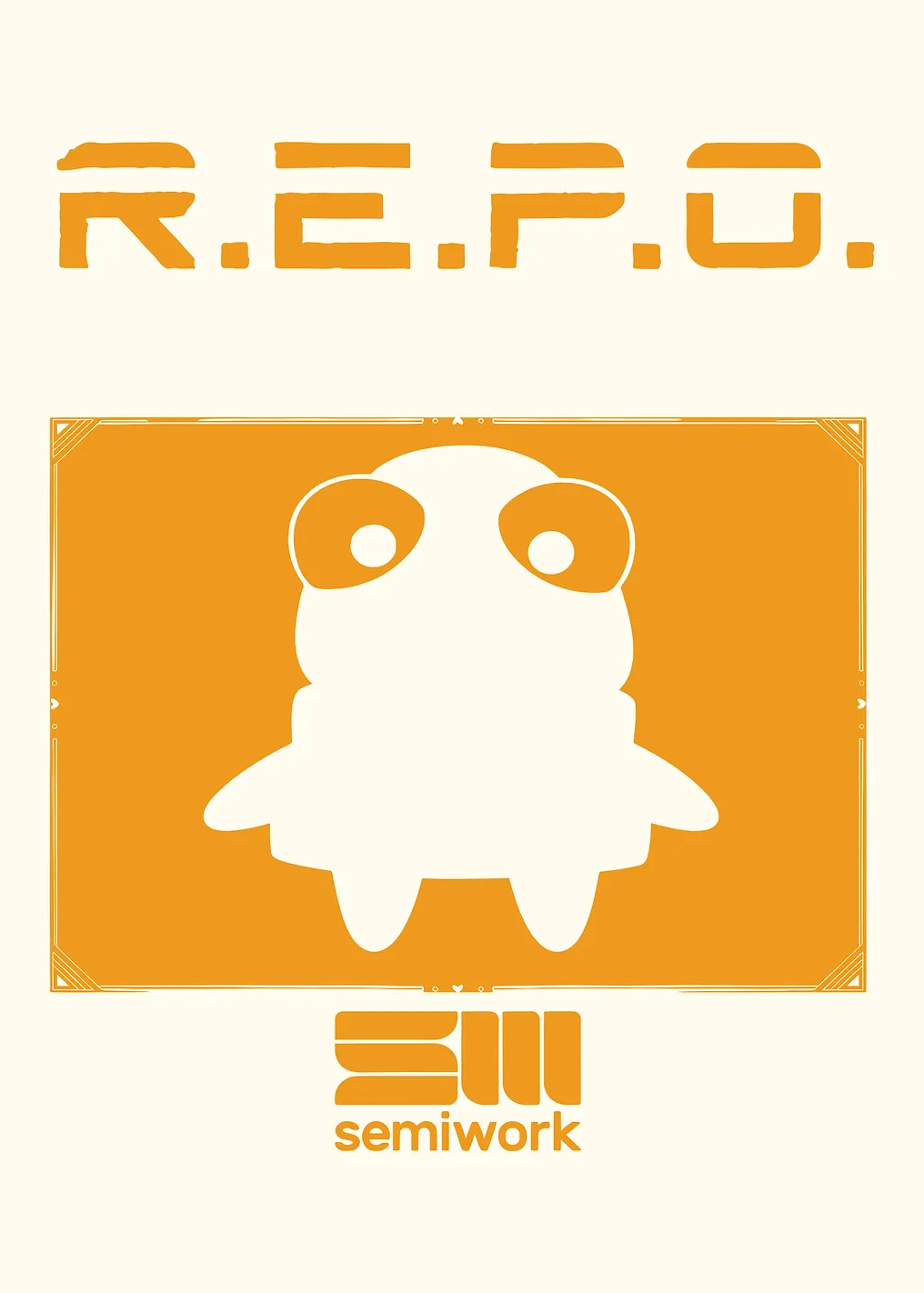 R.E.P.O. Cute Character Logo