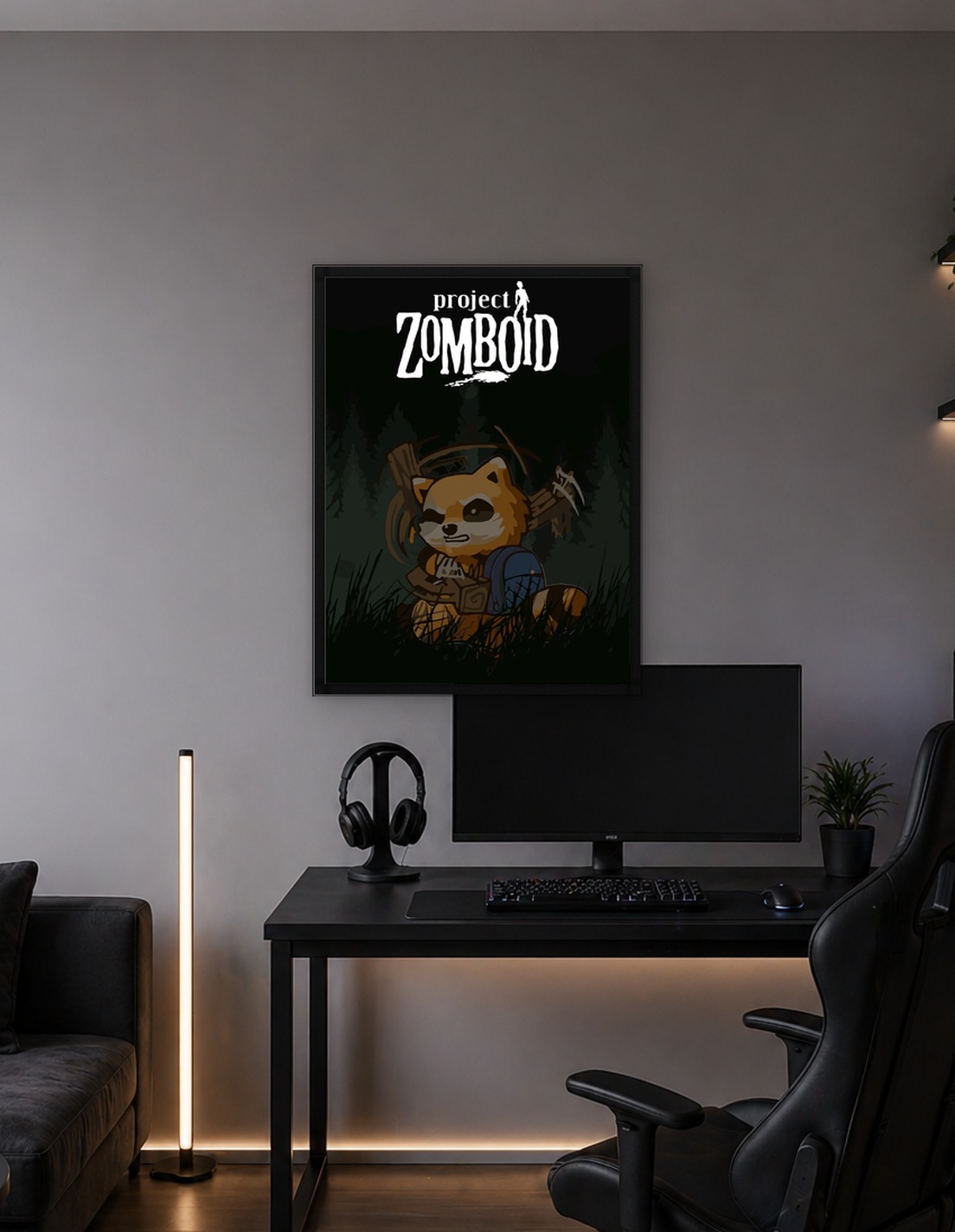 Project Zomboid Raccoon Character Art