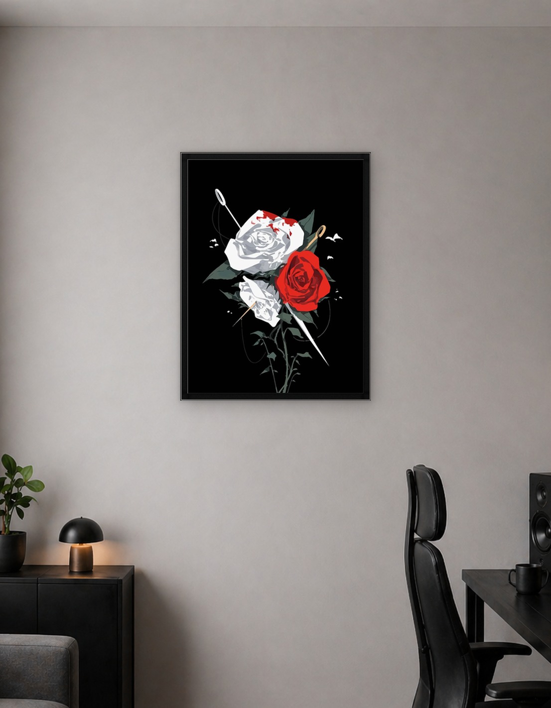 Roses with Needles and Thread